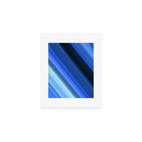 Paul Kimble Blue Stripes Art Print