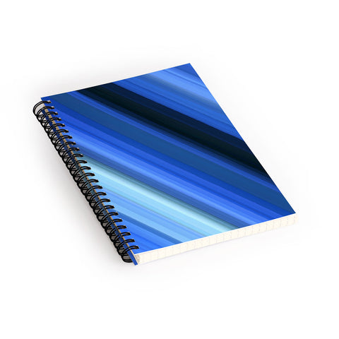 Paul Kimble Blue Stripes Spiral Notebook