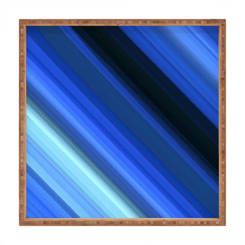 Paul Kimble Blue Stripes Square Tray
