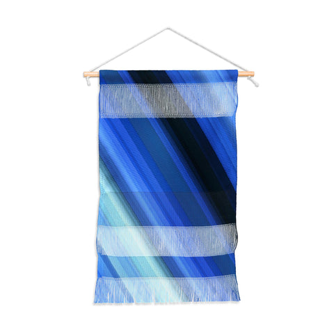 Paul Kimble Blue Stripes Wall Hanging Portrait