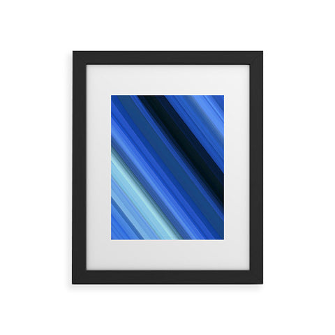 Paul Kimble Blue Stripes Framed Art Print