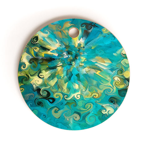 Paul Kimble Fireworks Fiasco Cutting Board Round