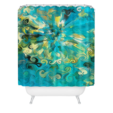 Paul Kimble Fireworks Fiasco Shower Curtain