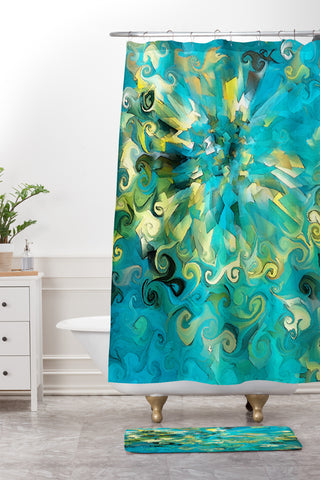 Paul Kimble Fireworks Fiasco Shower Curtain And Mat