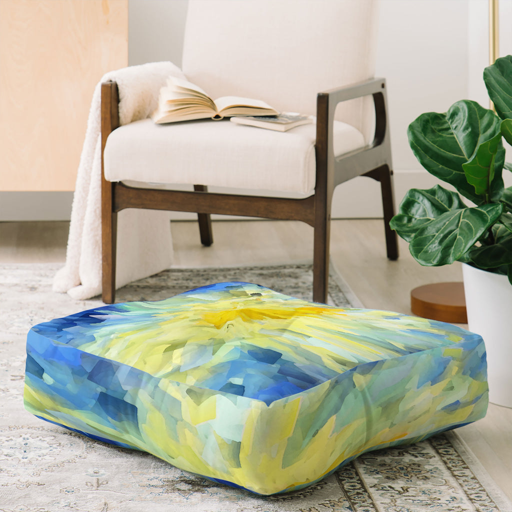 Flourish Fable Floor Pillow Square Paul Kimble