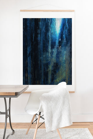 Paul Kimble Night In The Forest Art Print And Hanger