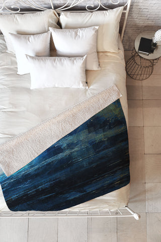 Paul Kimble Night In The Forest Fleece Throw Blanket