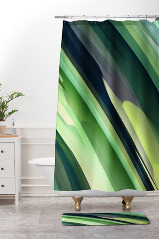 Paul Kimble Pine Trees Shower Curtain And Mat