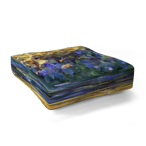 Paul Kimble The Flowers Floor Pillow Square