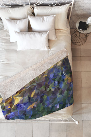 Paul Kimble The Flowers Fleece Throw Blanket