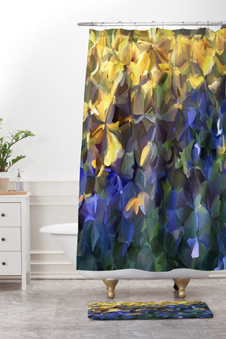 Paul Kimble The Flowers Shower Curtain And Mat