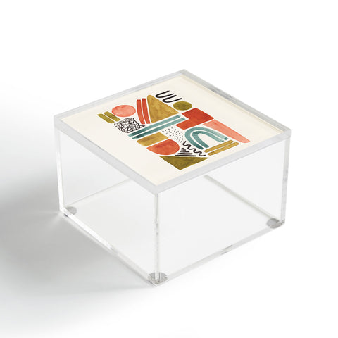 Pauline Stanley Abstract Watercolor Shapes Acrylic Box