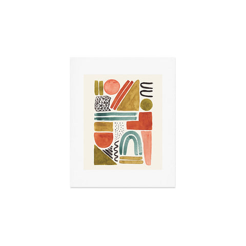 Pauline Stanley Abstract Watercolor Shapes Art Print