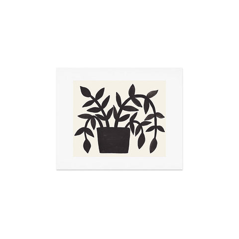 Pauline Stanley Black Painted Plant Art Print