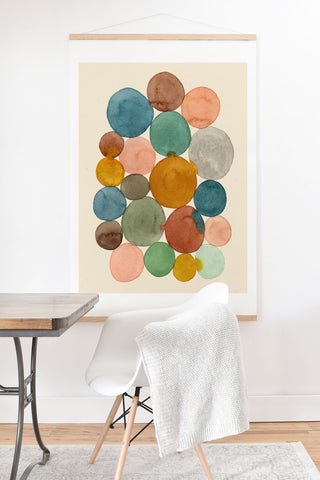 Pauline Stanley Connected Dots Art Print And Hanger
