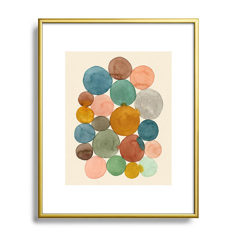 Pauline Stanley Connected Dots Metal Framed Art Print
