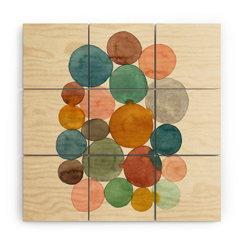 Pauline Stanley Connected Dots Wood Wall Mural