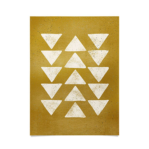 Pauline Stanley Flying Geese Ochre Poster