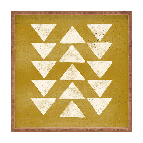 Pauline Stanley Flying Geese Ochre Square Tray