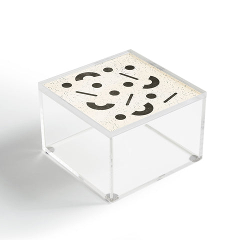 Pauline Stanley Jumble Shapes Black Cream Acrylic Box