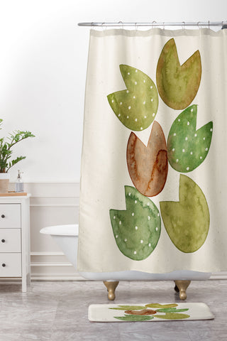 Pauline Stanley Lilly Pads Shower Curtain And Mat