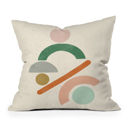 Pauline Stanley Mobile Shapes Throw Pillow