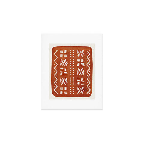 Pauline Stanley Mud Cloth Rust Art Print