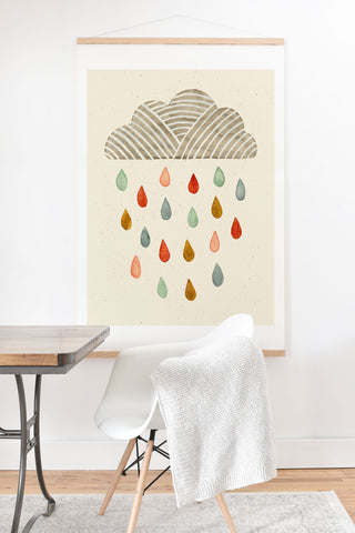 Pauline Stanley Rain Cloud Art Print And Hanger