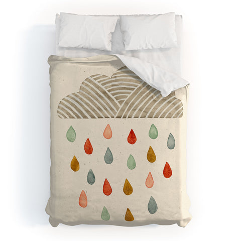 Pauline Stanley Rain Cloud Duvet Cover