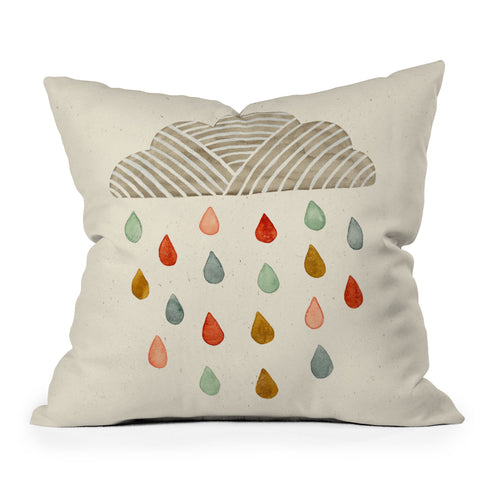 Pauline Stanley Rain Cloud Throw Pillow