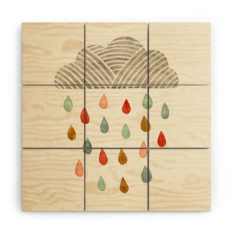 Pauline Stanley Rain Cloud Wood Wall Mural