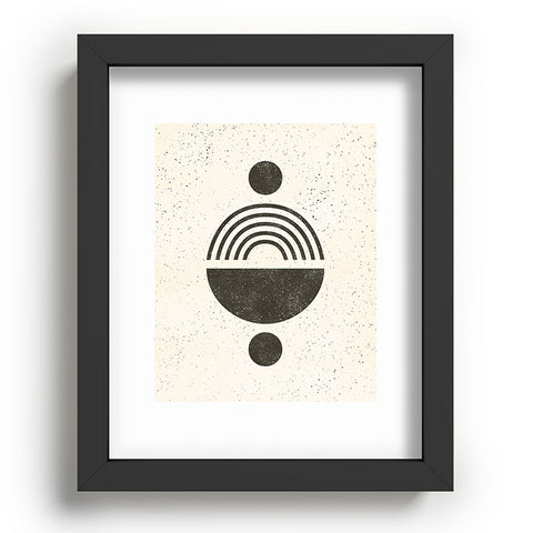 Pauline Stanley Rainbow Totem Black Cream Recessed Framing Rectangle