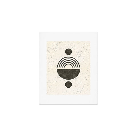 Pauline Stanley Rainbow Totem Black Cream Art Print