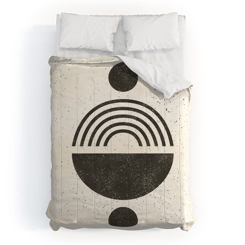 Pauline Stanley Rainbow Totem Black Cream Comforter