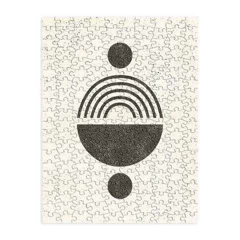 Pauline Stanley Rainbow Totem Black Cream Puzzle