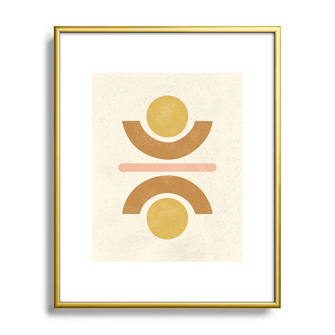 Pauline Stanley Totem Shapes Metal Framed Art Print