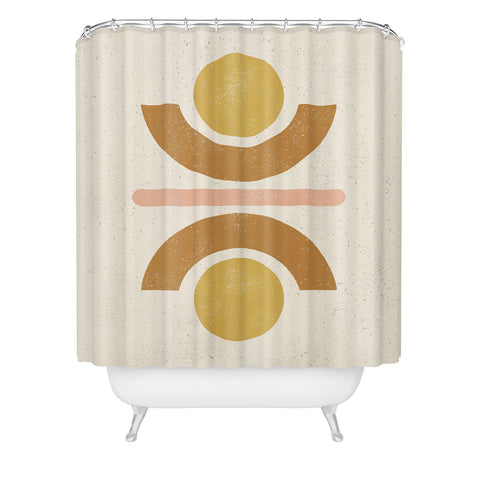 Pauline Stanley Totem Shapes Shower Curtain