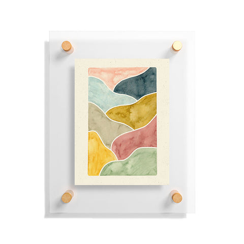 Pauline Stanley Watercolor Abstract Landscape Floating Acrylic Print