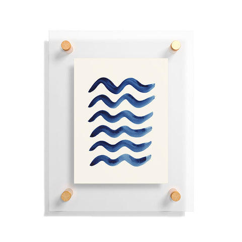 Pauline Stanley Waves Strokes Floating Acrylic Print