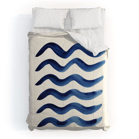 Pauline Stanley Waves Strokes Comforter