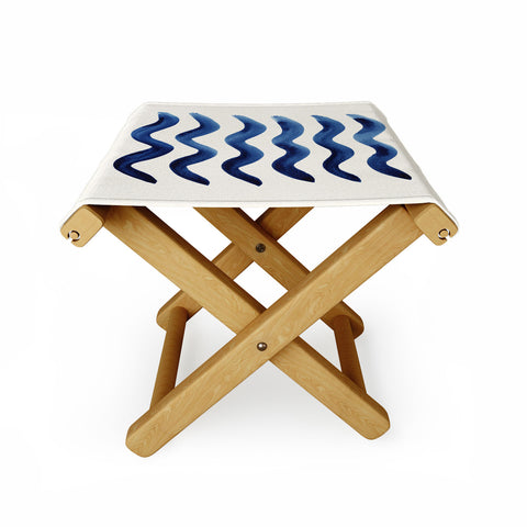 Pauline Stanley Waves Strokes Folding Stool