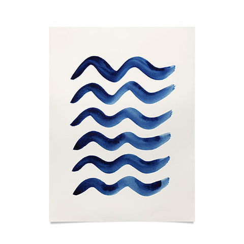 Pauline Stanley Waves Strokes Poster