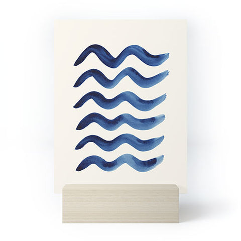 Pauline Stanley Waves Strokes Mini Art Print
