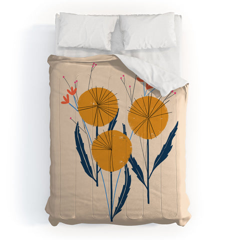 Peggy Dean Retro Wildflower Bouquet Comforter
