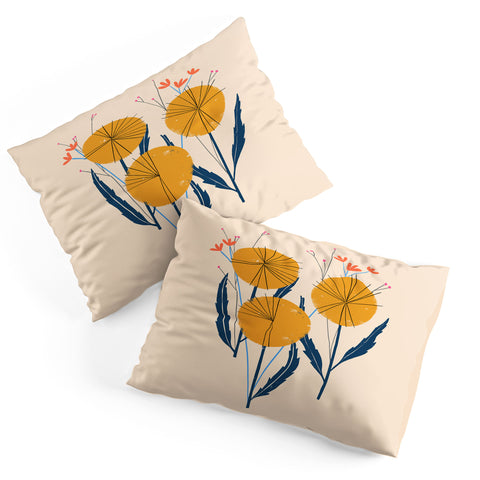 Peggy Dean Retro Wildflower Bouquet Pillow Shams