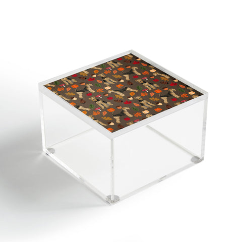 Petfriendly Airedale Terrier Autumn Fall Acrylic Box