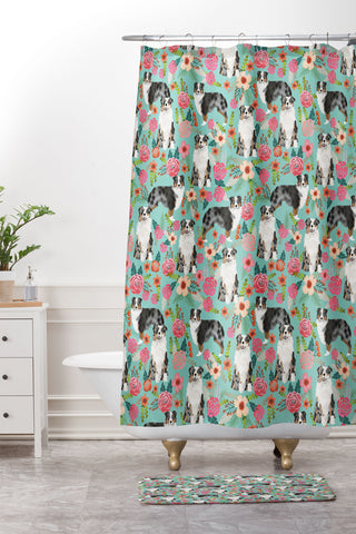 Petfriendly Australian Shepherd owners dog Shower Curtain And Mat