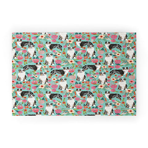 Petfriendly Australian Shepherd owners dog Welcome Mat