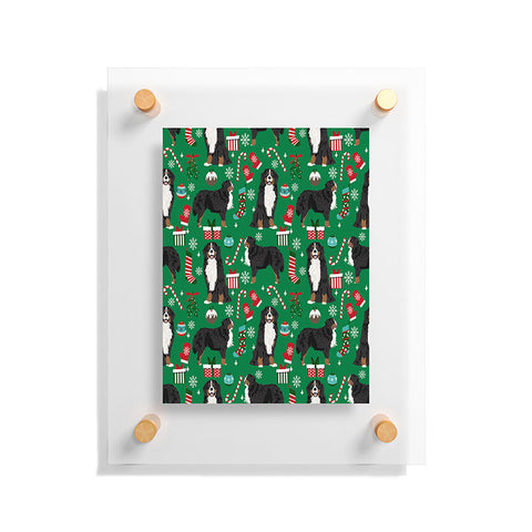 Petfriendly Bernese Mountain Dog christmas Floating Acrylic Print