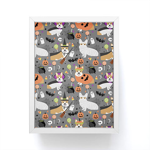 Petfriendly Corgi halloween costume Framed Mini Art Print